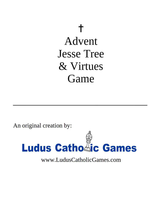 PDF of Advent Jesse Tree & Virtue Board Game