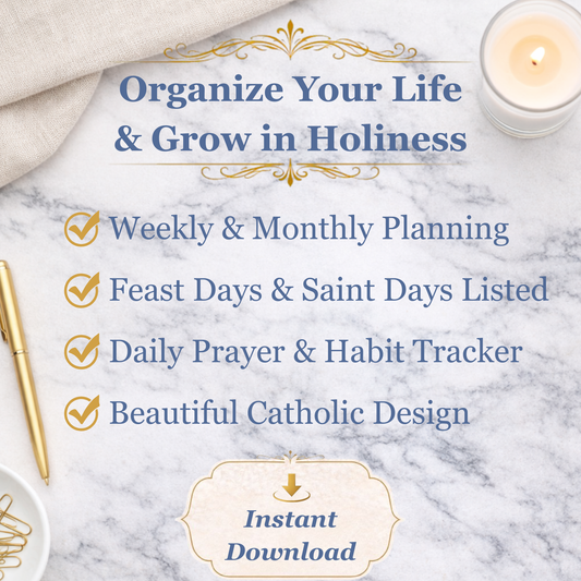 Catholic Planner 2026 | Grow in Holiness July-September Q3 (PDF Download) - Ludus Catholic Games