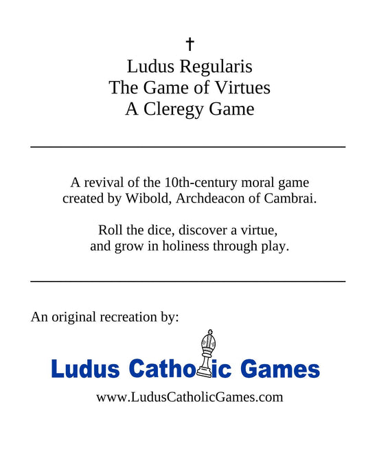Free printable Catholic virtue board game PDF for kids
