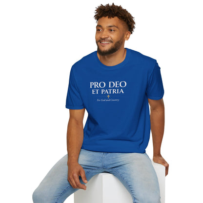 Pro Deo et Patria T-Shirt — "For God and Country" Patriotic Faith Tee