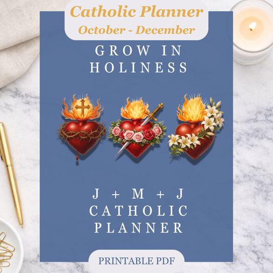 Catholic Planner 2026 | Grow in Holiness October-December Q4 (PDF Download)