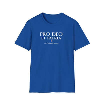 Pro Deo et Patria T-Shirt — "For God and Country" Patriotic Faith Tee
