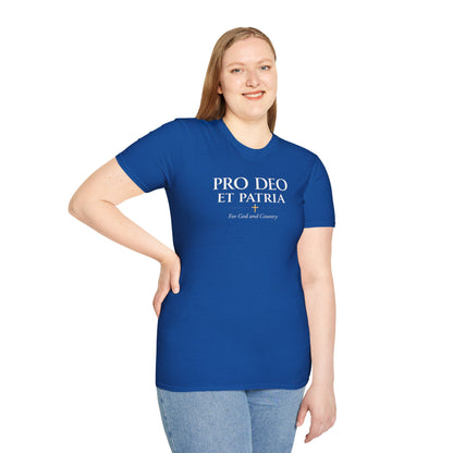 Pro Deo et Patria T-Shirt — "For God and Country" Patriotic Faith Tee
