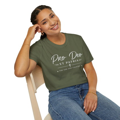 Pro Deo et Patria T‑Shirt — For God and Country Patriotic Faith Tee