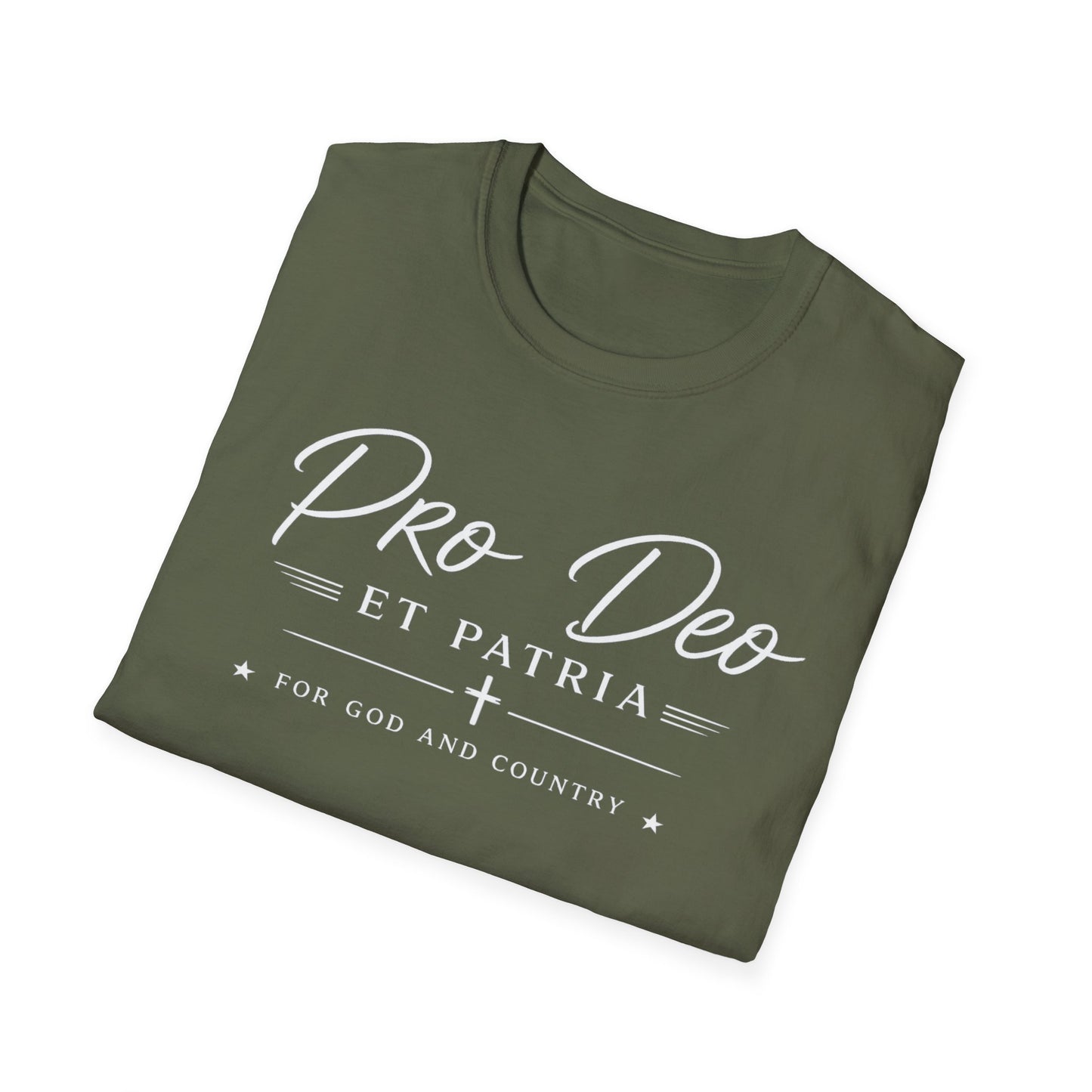 Pro Deo et Patria T‑Shirt — For God and Country Patriotic Faith Tee