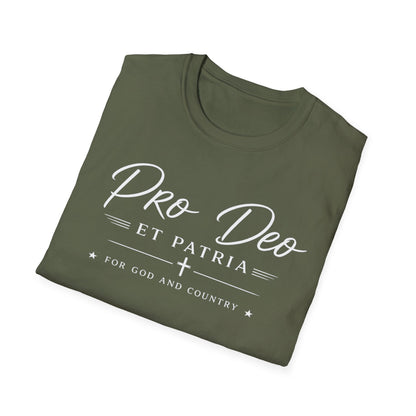 Pro Deo et Patria T‑Shirt — For God and Country Patriotic Faith Tee