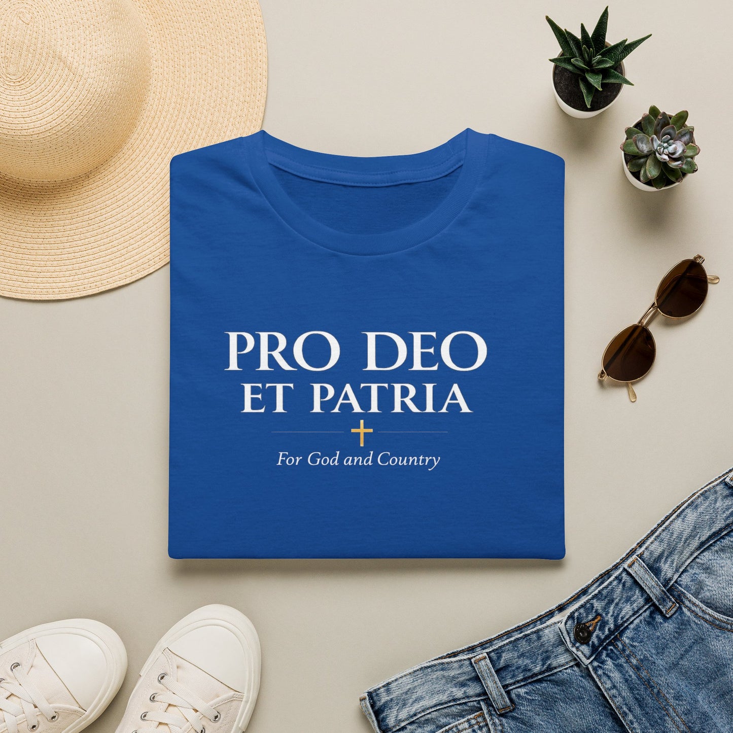 Pro Deo et Patria T-Shirt — "For God and Country" Patriotic Faith Tee