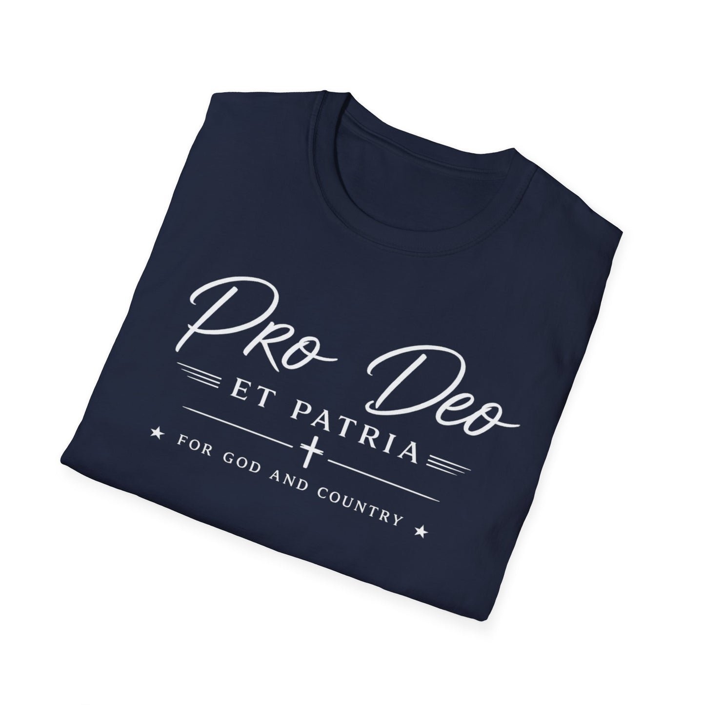 Pro Deo et Patria T‑Shirt — For God and Country Patriotic Faith Tee
