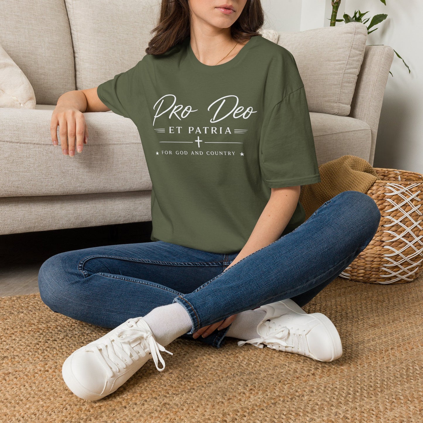 Pro Deo et Patria T‑Shirt — For God and Country Patriotic Faith Tee