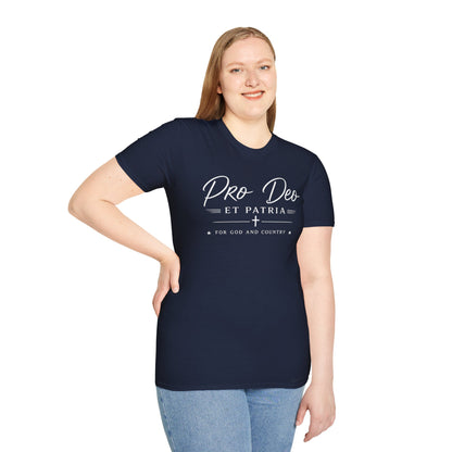 Pro Deo et Patria T‑Shirt — For God and Country Patriotic Faith Tee