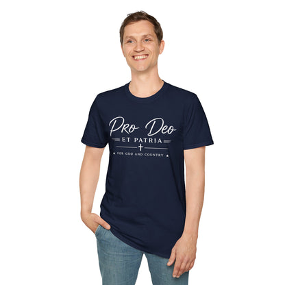 Pro Deo et Patria T‑Shirt — For God and Country Patriotic Faith Tee