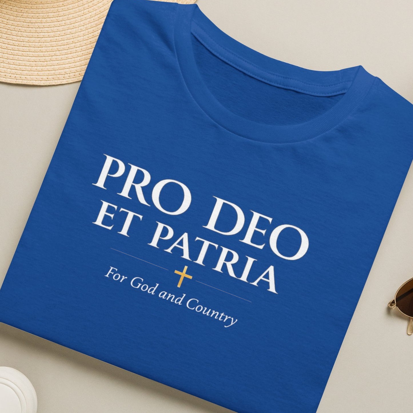 Pro Deo et Patria T-Shirt — "For God and Country" Patriotic Faith Tee