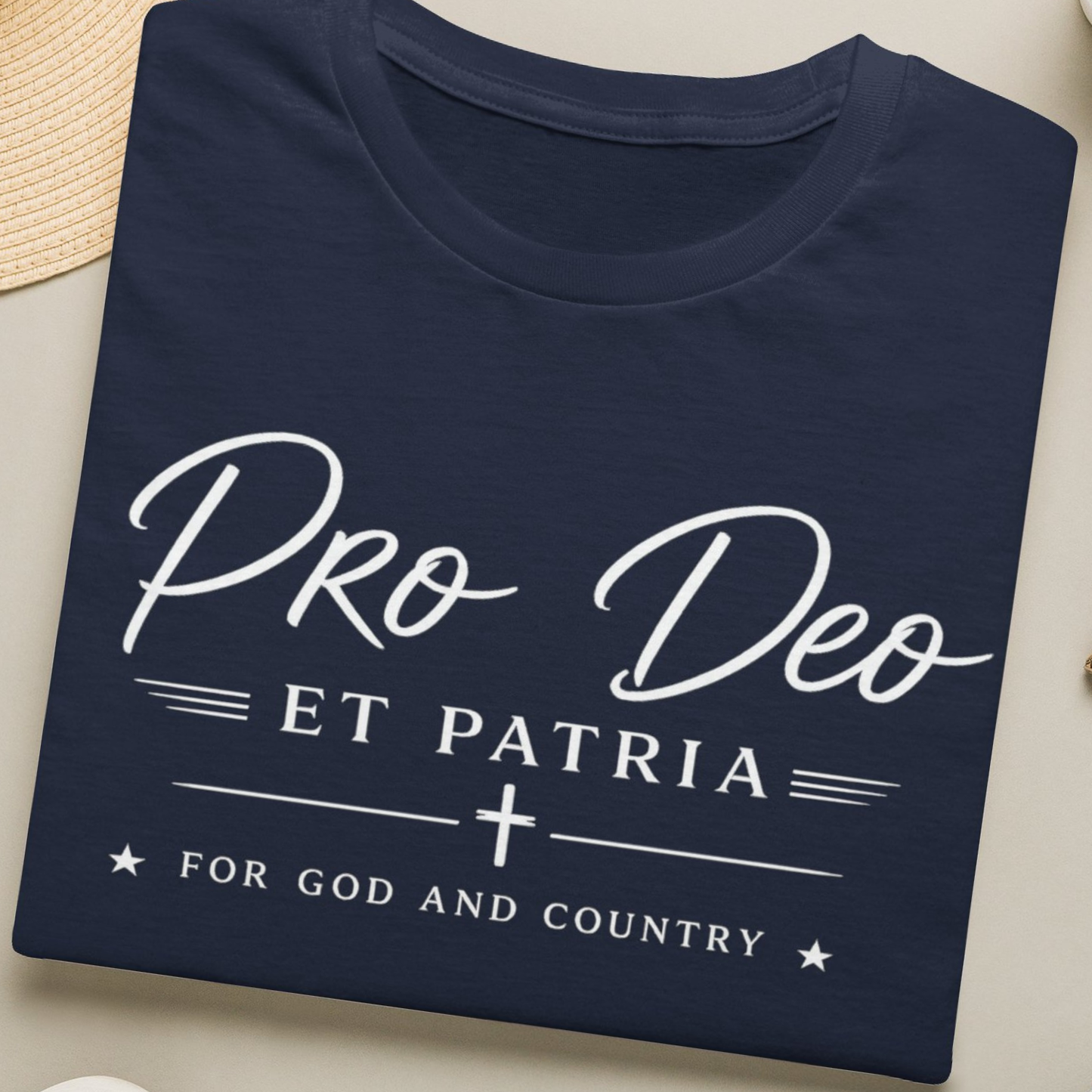 Pro Deo et Patria T‑Shirt — For God and Country Patriotic Faith Tee