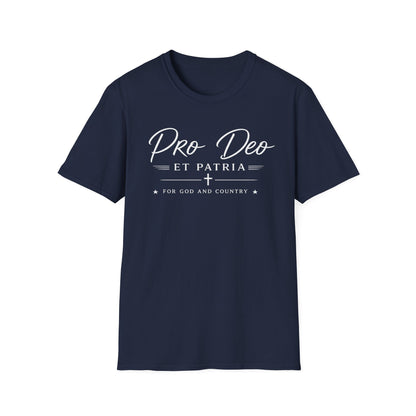 Pro Deo et Patria T‑Shirt — For God and Country Patriotic Faith Tee