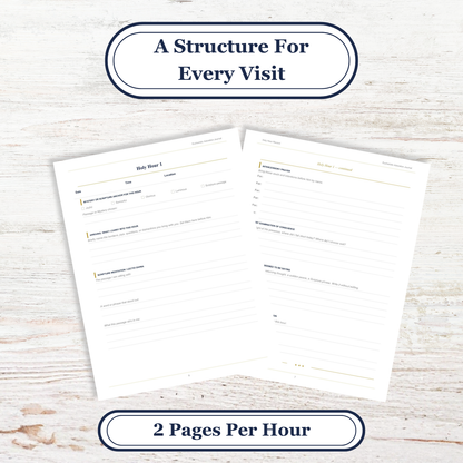 Guided Eucharistic Adoration Journal, Catholic Holy Hour Prayer (Printable PDF)