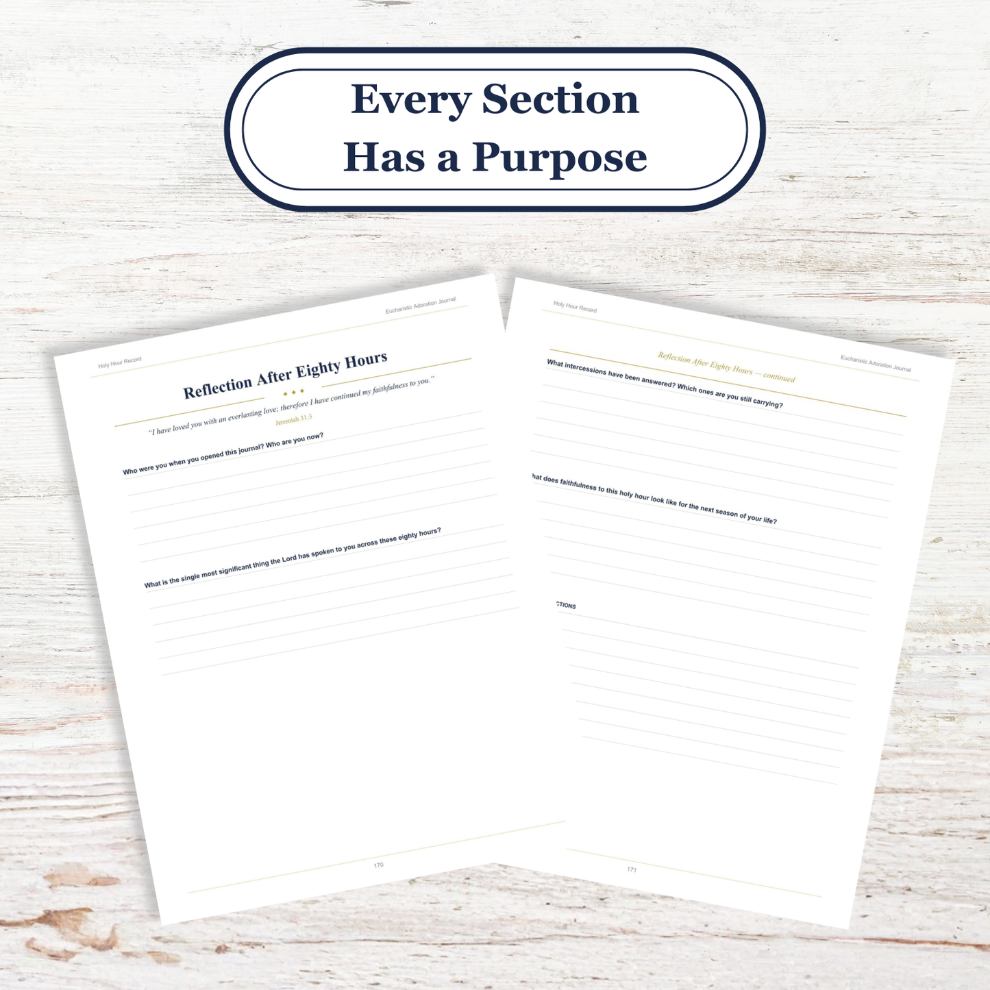 Guided Eucharistic Adoration Journal, Catholic Holy Hour Prayer (Printable PDF)