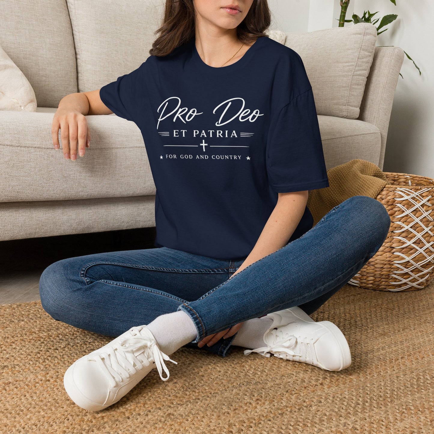 Pro Deo et Patria T‑Shirt — For God and Country Patriotic Faith Tee