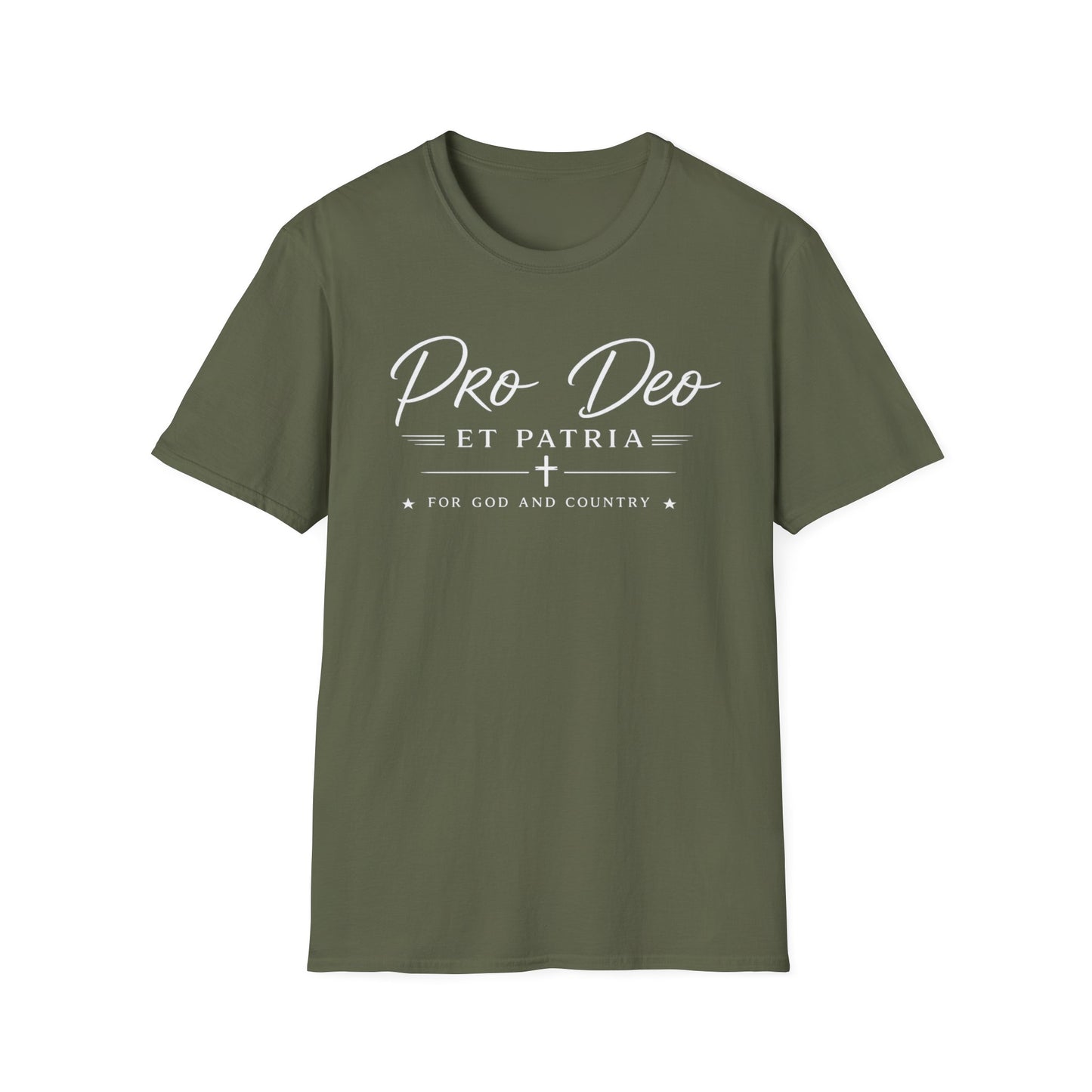 Pro Deo et Patria T‑Shirt — For God and Country Patriotic Faith Tee