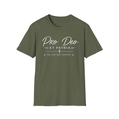 Pro Deo et Patria T‑Shirt — For God and Country Patriotic Faith Tee