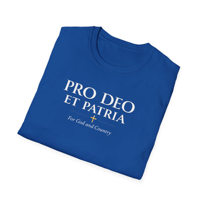 Pro Deo et Patria T-Shirt — "For God and Country" Patriotic Faith Tee