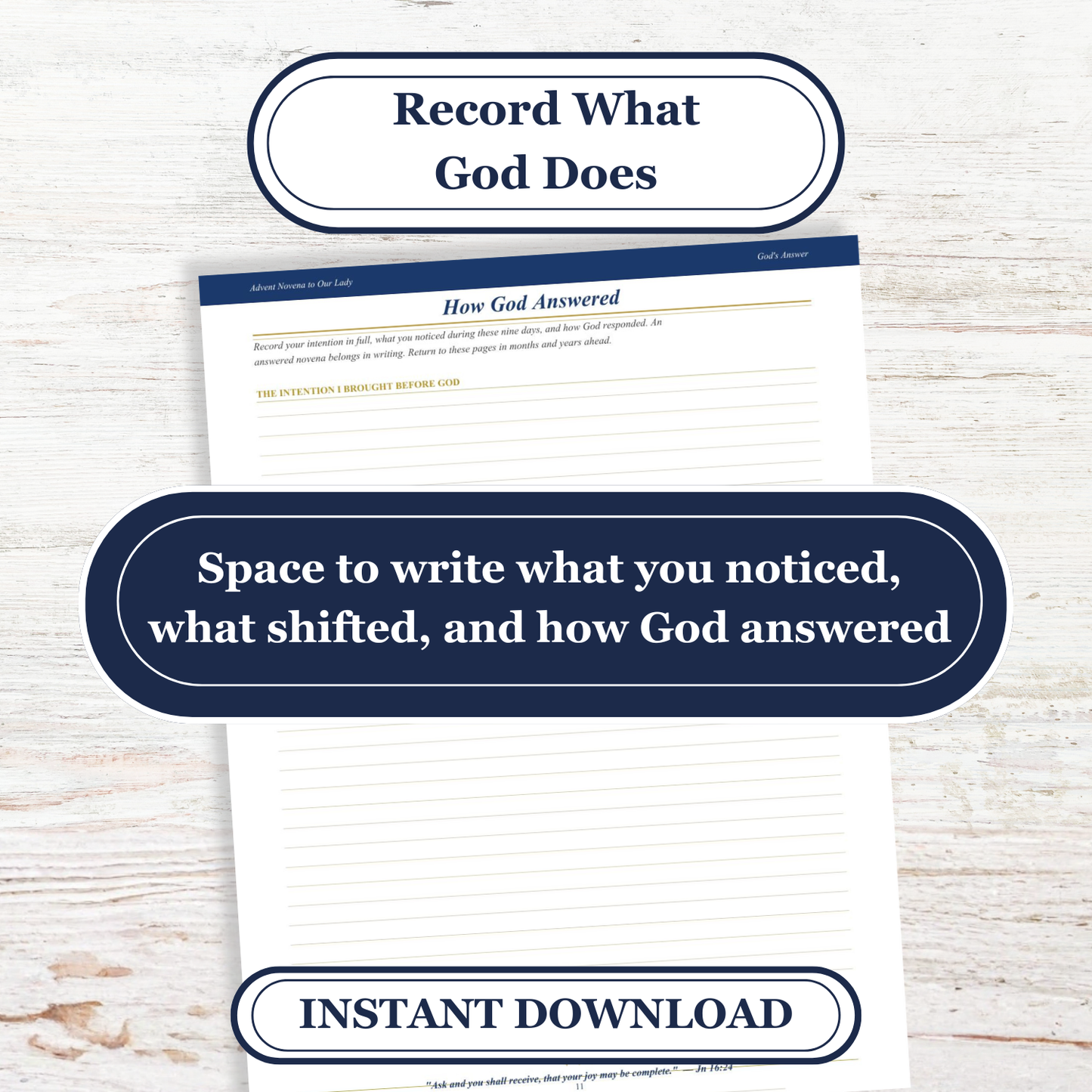 Catholic Novena Journal, Liturgical Year Prayers, 27 Novenas, Guided Tracker (PDF Download)