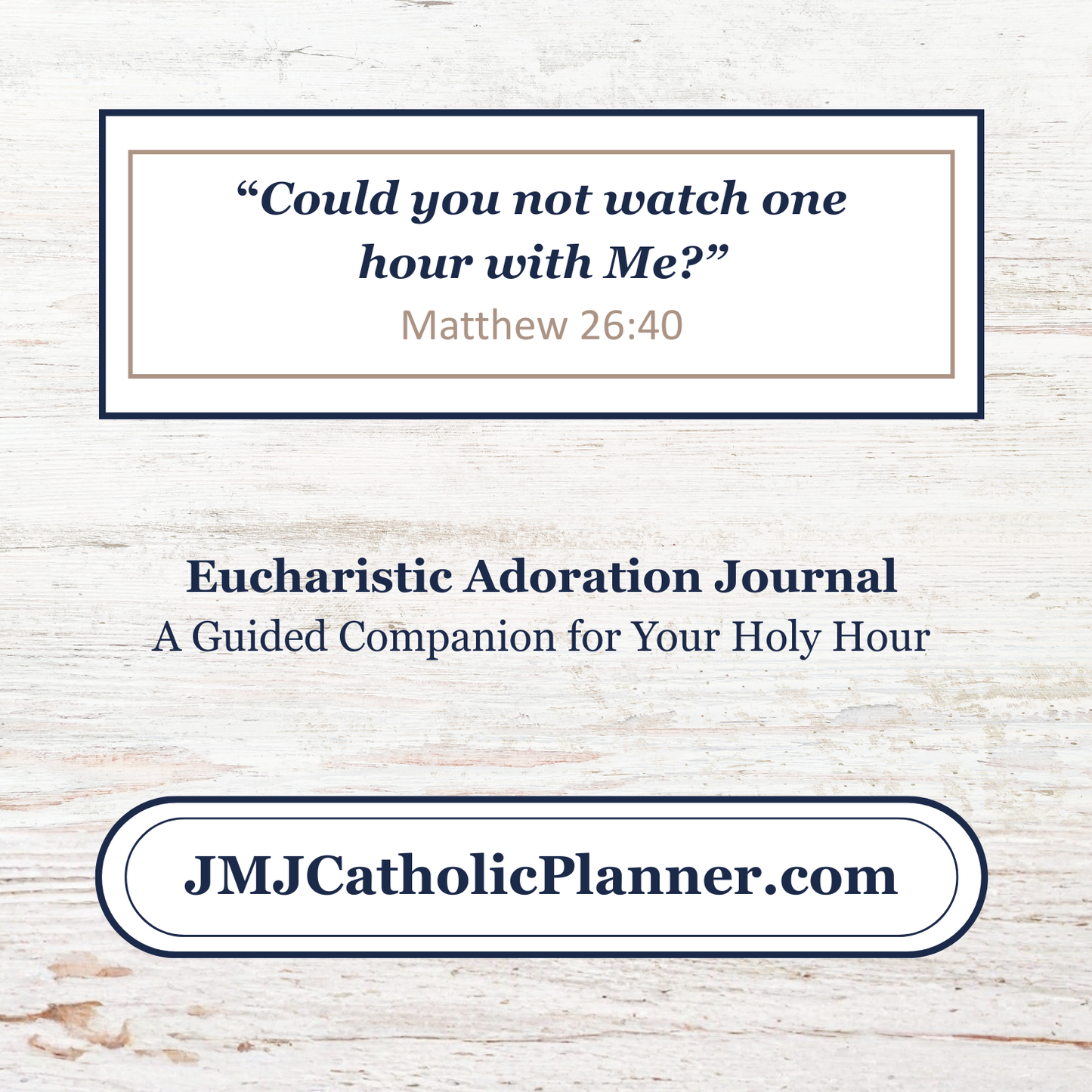 Guided Eucharistic Adoration Journal, Catholic Holy Hour Prayer (Printable PDF)