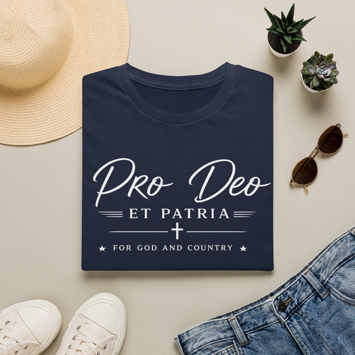 Pro Deo et Patria T‑Shirt — For God and Country Patriotic Faith Tee