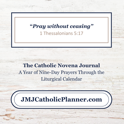 Catholic Novena Journal, Liturgical Year Prayers, 27 Novenas, Guided Tracker (PDF Download)