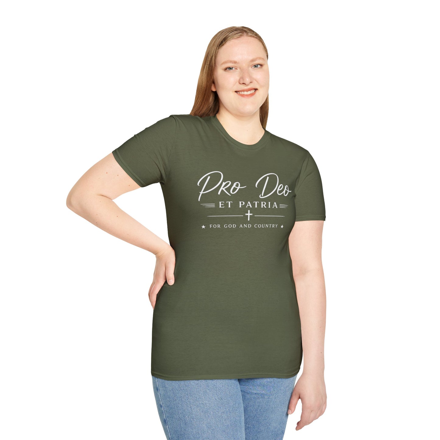Pro Deo et Patria T‑Shirt — For God and Country Patriotic Faith Tee