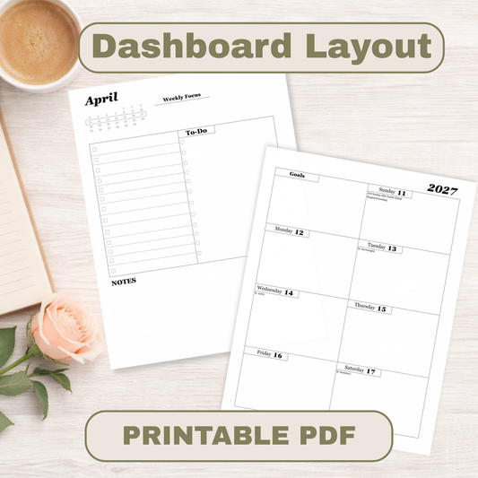Traditional Latin Mass Catholic Planner 2026-2027 | Dashboard Weekly Layout | Printable PDF
