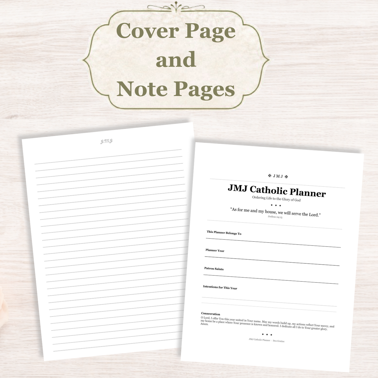 Traditional Latin Mass Catholic Planner 2026-2027 | Dashboard Weekly Layout | Printable PDF