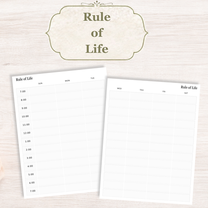 Traditional Latin Mass Catholic Planner 2026-2027 | Dashboard Weekly Layout | Printable PDF
