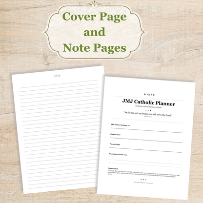 Traditional Latin Mass Catholic Planner 2026-2027 | Homeschool Weekly Layout | Printable PDF