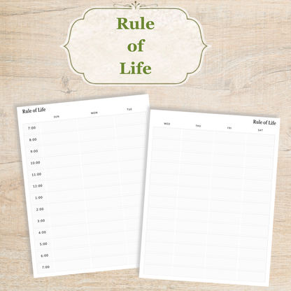 Traditional Latin Mass Catholic Planner 2026-2027 | Horizontal Weekly Layout | Printable PDF
