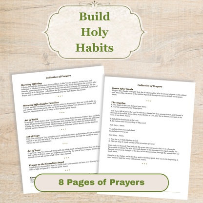 Traditional Latin Mass Catholic Planner 2026-2027 | Horizontal Weekly Layout | Printable PDF
