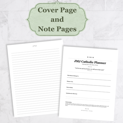 Traditional Latin Mass Catholic Planner 2026-2027 | Hourly Dashboard Weekly Layout | Printable PDF