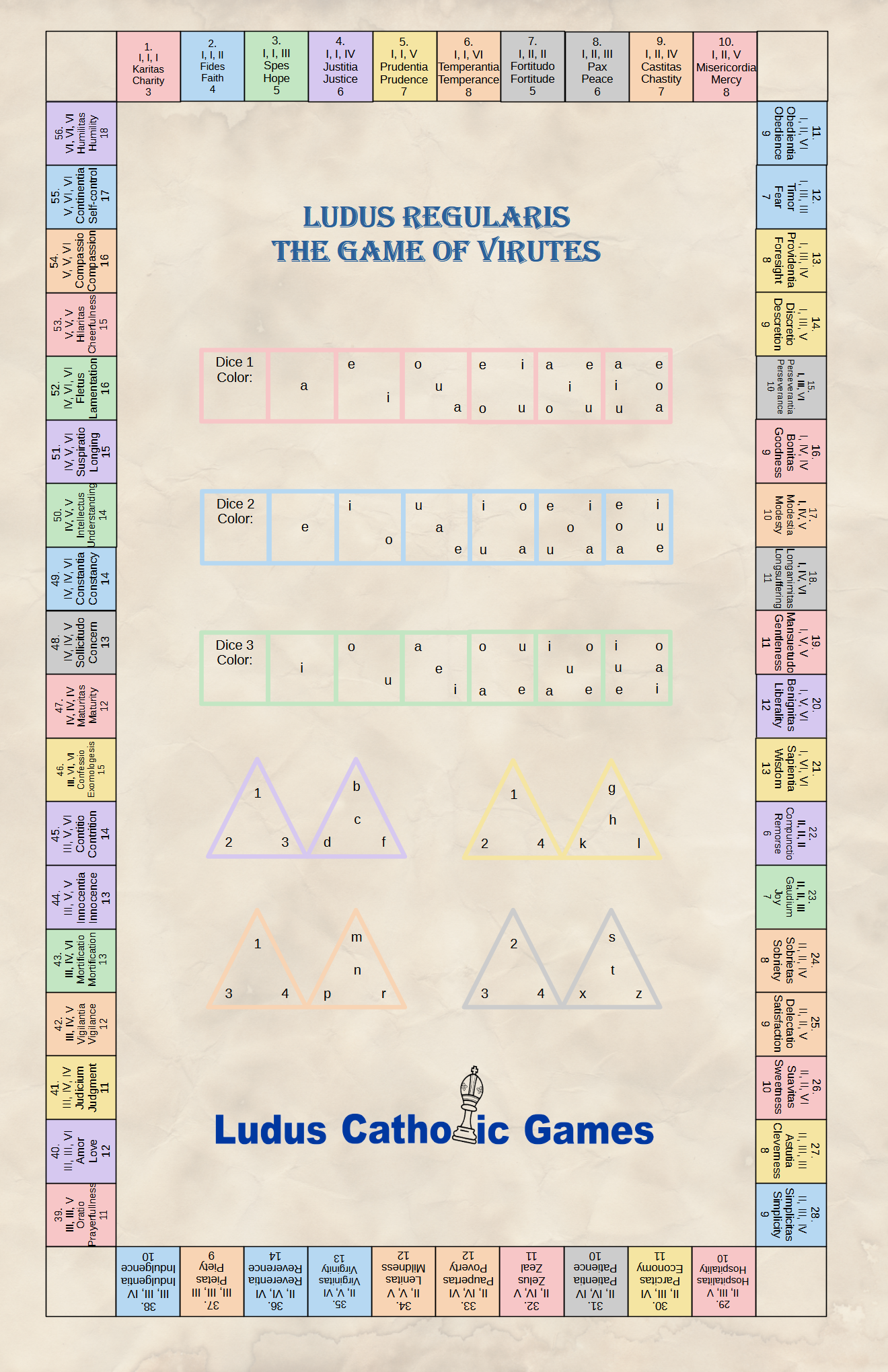 Ludus Regularis: A Catholic Virtue Board Game From the 10th Century