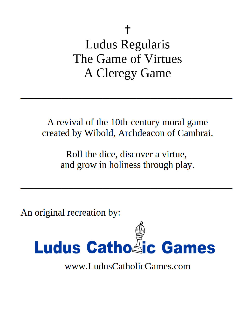 Ludus Regularis: A Catholic Virtue Board Game From the 10th Century