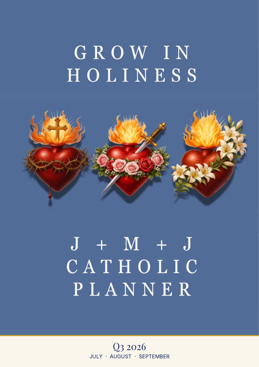  Grow in Holiness affordable Catholic life planner, Q3 2026, Saint Maker Planner